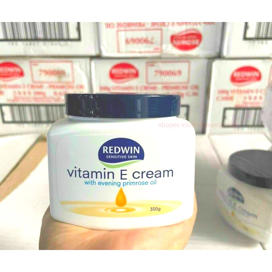 Kem dưỡng da REDWIN Vitamin E Cream hũ 300ml nhập khẩu Úc