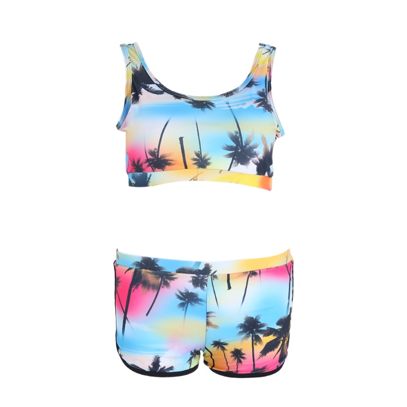 Xiangbao Bộ Bikini Ngắn 2 Mảnh Thể Thao Nhiều Màu Sắc Cho Nữ