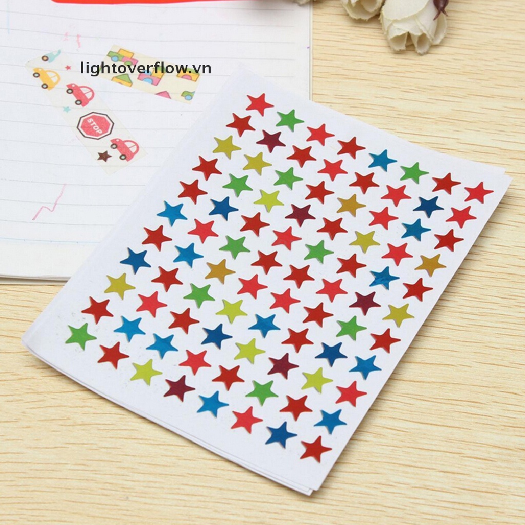 Bộ 880 Miếng Dán Hình Ngôi Sao Dùng Làm Đồ Thủ Công / Khen Thưởng Cho Giáo Viên