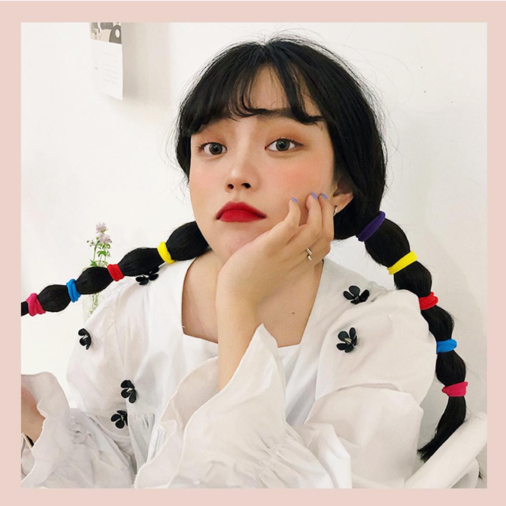 Set 50 Dây Cột Tóc Nylon Co Giãn WMES15H Dành Cho Nữ Giá Đỡ