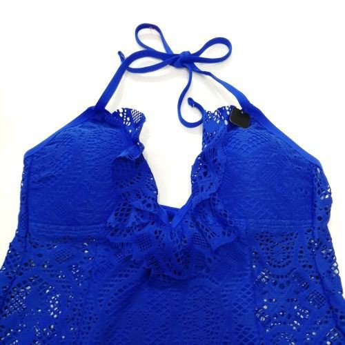 Đồ bơi nữ Reaction cổ yếm ren xanh coban RS8VX82 ( TH8943 ) | BigBuy360 - bigbuy360.vn