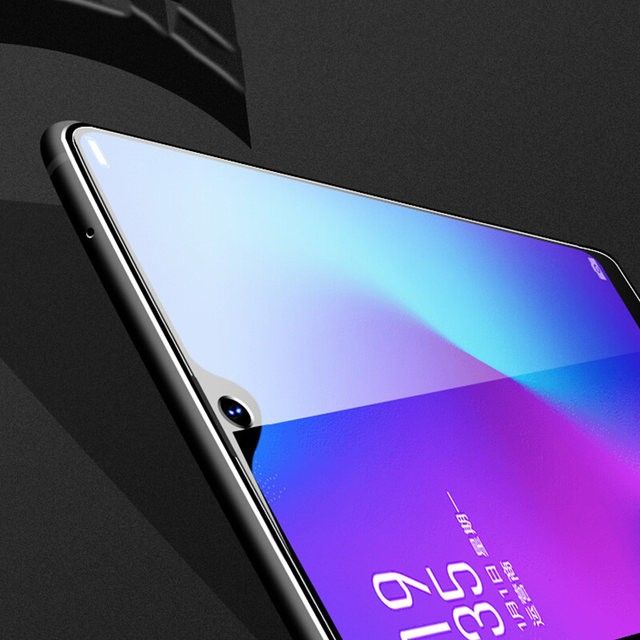 Cường lực Oppo F9 tím chống tia UV hại mắt ( tặng keo mép giấy lấy bụi )