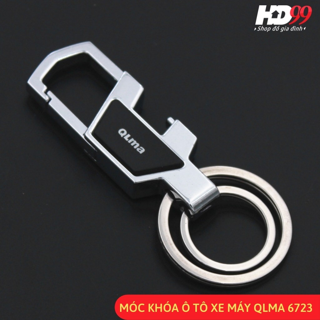 Móc Khóa Xe Máy Ô tô ️Cao Cấp QLMA 6723 | Từ Thép Cao Cấp Có chức năng mở Bia cực tiện dụng