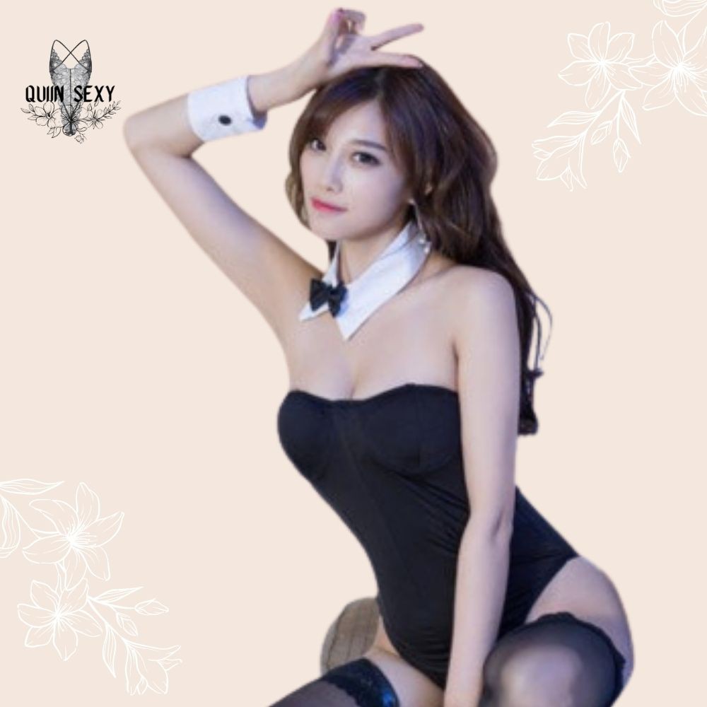 Cosplay Thỏ Bunny, Bodysuit Thỏ Bunny Đen Sexy CL020 | BigBuy360 - bigbuy360.vn
