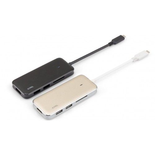 Cáp Jcpal USB Type C Multiport Adapter ( 2 USB 3.0+ HDMI+ USB-C+ Thẻ nhớ )