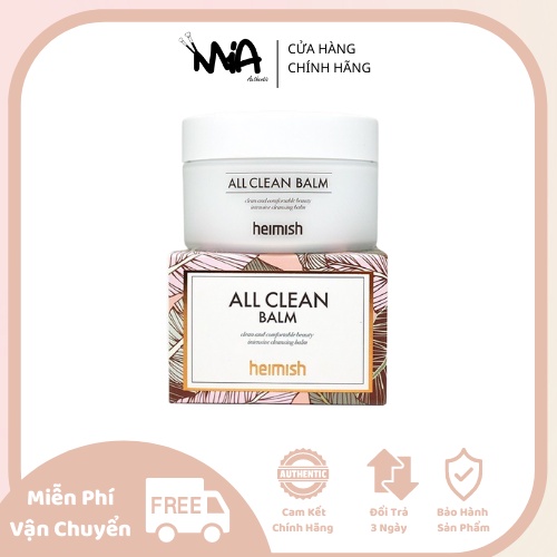 Sáp Tẩy Trang 💟𝙁𝙍𝙀𝙀 𝙎𝙃𝙄𝙋💟  Heimish All Clean Balm 120gr Tẩy Sạch Mascara, Son Môi
