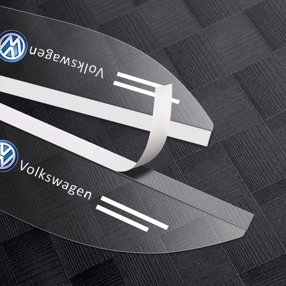 VOLKSWAGEN Set 2 Ốp Bảo Vệ Kính Chiếu Hậu Chống Nước Mưa Cho VW Polo Fox Up Golf Gol Voyage Beetle T2 Santana