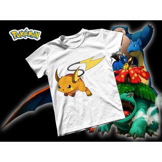 (SALE) Áo thun Cotton Unisex - Anime - Pókemon - Raichu