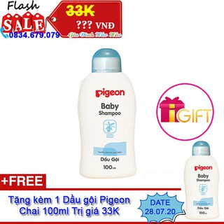 [MUA 1 TẶNG 1] [HSD 28/7/2020] DẦU GỘI ĐẦU EM BÉ PIGEON - CHAI 100ML