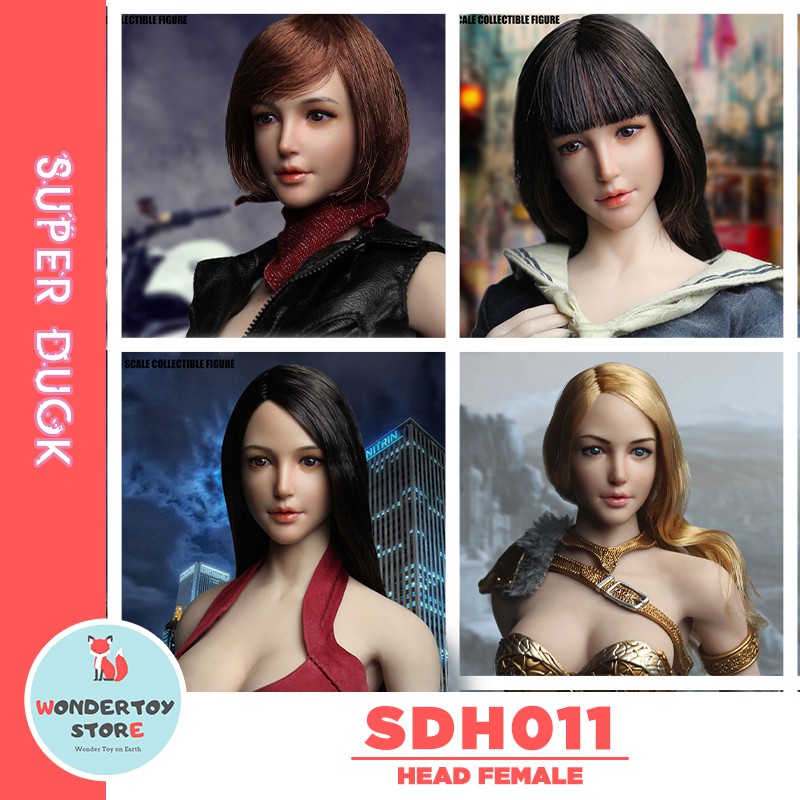 Mô hình đầu nữ Head Female SDH011 Super Duck tỉ lệ 1/6