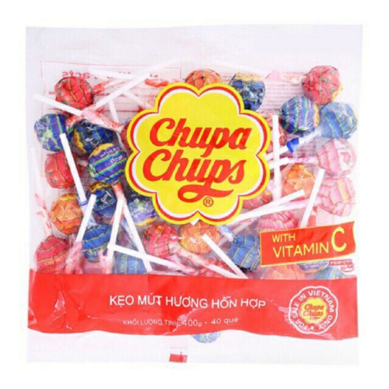 bịch 50 que kẹo mút chupa chups nhiều vị