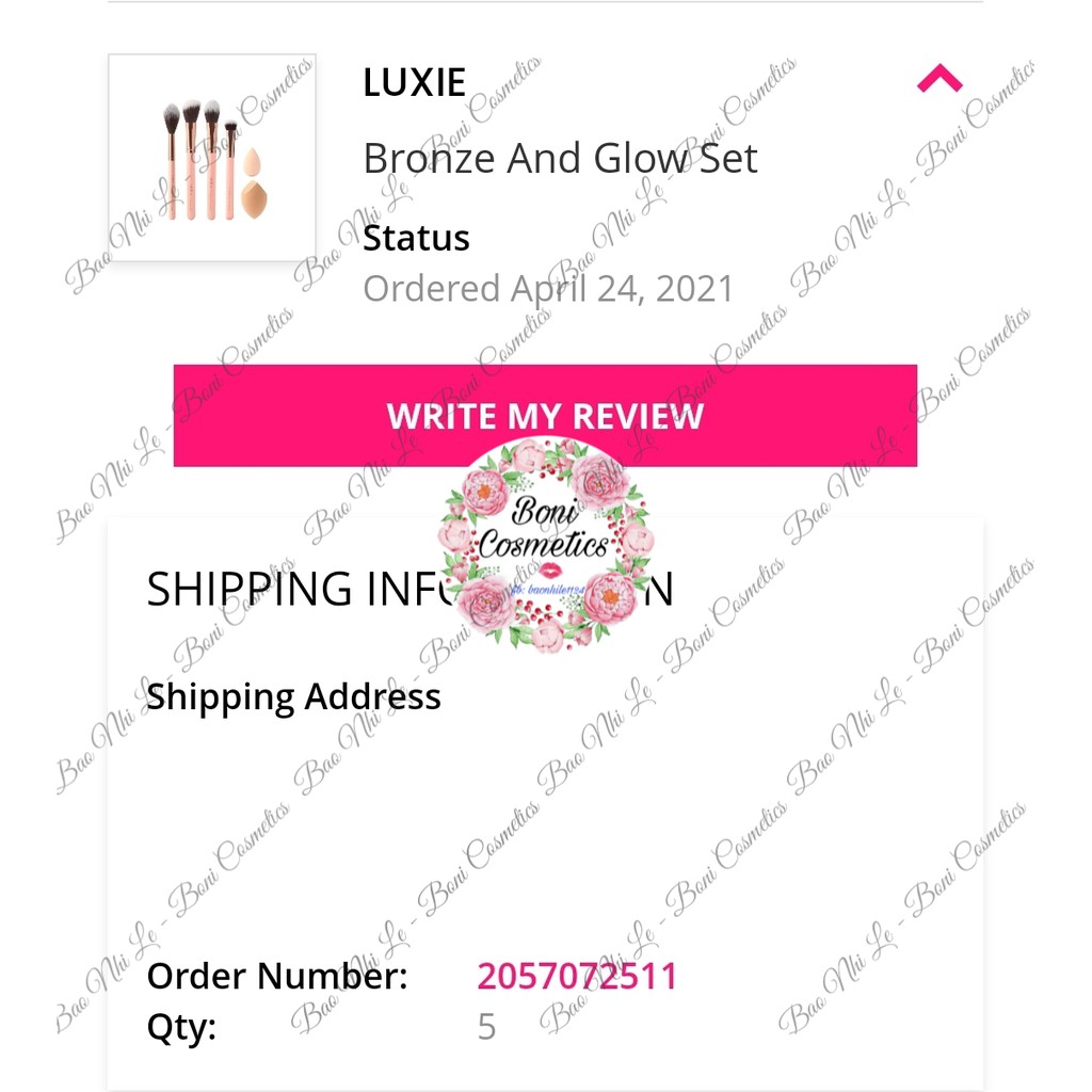 Bộ 4 cây cọ + 2 mút Luxie