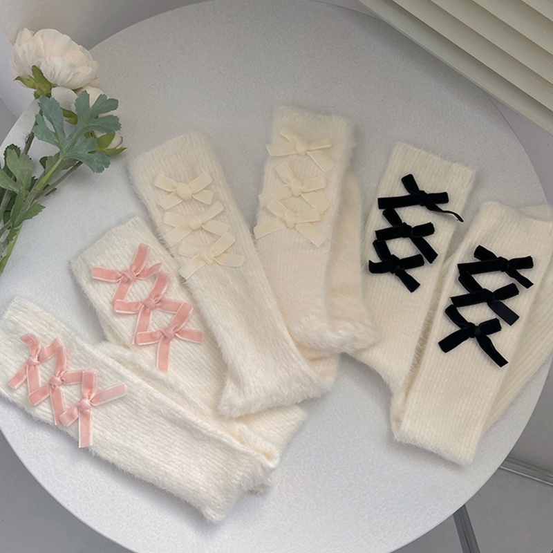 1 Đôi Tất Ngắn Đính Nơ Nữ Tính