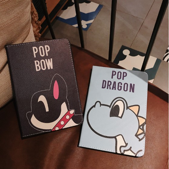 Tablet Case For Ipad Pro 11Inch Cut Cartoon Bob Dog Pattern Leather Cover ipad mini 1 2 3 4 5 ipad  Air 2017 2018 New  9.7 Inch Air3 4 10.5Inch