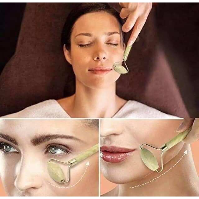 (Hàng Mới Về) Cây Lăn Mát Xa Mặt Và Cơ Thể Bằng Đá Ngọc Bích Tự Nhiên | BigBuy360 - bigbuy360.vn
