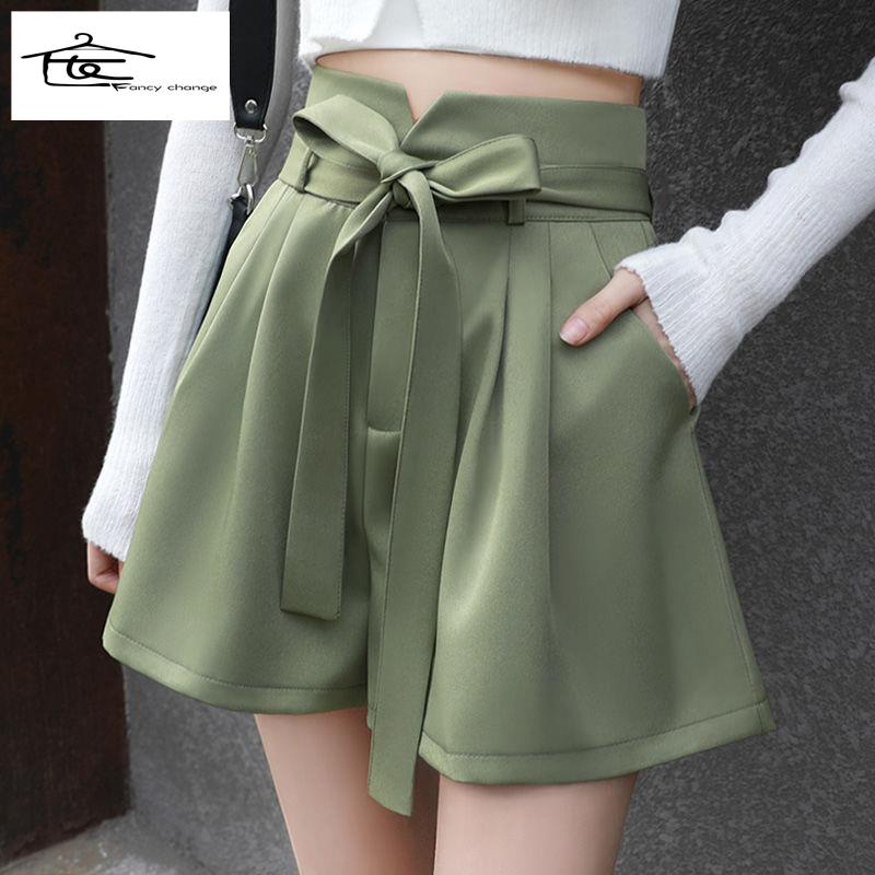 Quần Short Lưng Cao Dáng Chữ a Phong Cách Hàn Quốc Thời Trang Mùa Hè Mới Cho Nữ