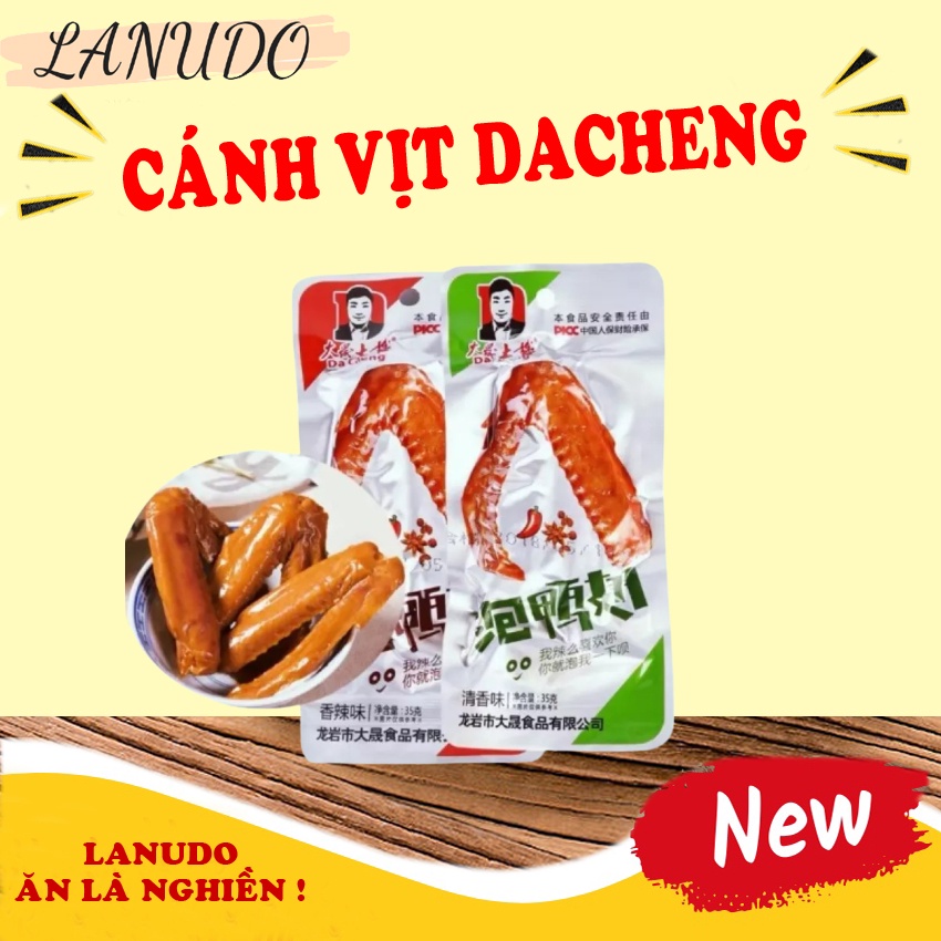 Cánh  vịt cay giá rẻ dacheng trung quốc gói 35 gam loại I siêu ngon