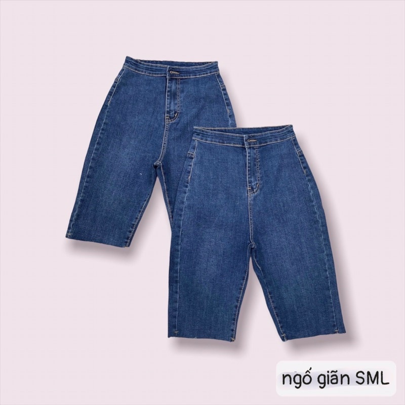 Quần ngố jean co giãn ôm dáng nhìu màu xinh LY alohashop91