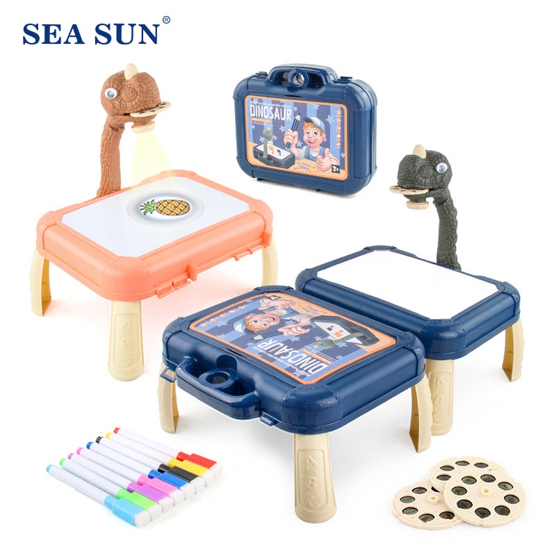 SEASUN TOYS Đồ chơi vẽ hình khung long có nhạc thú vị cho trẻ em