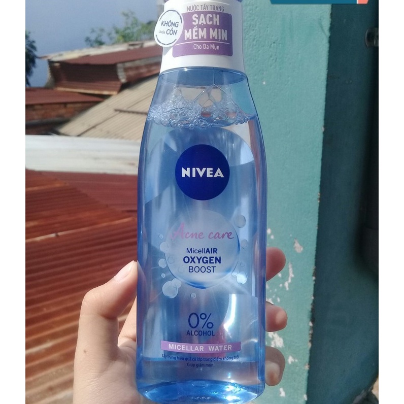 Nước tẩy trang Nivea chăm sóc da mụn 200ml
