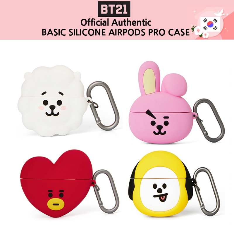 Vỏ Bảo Vệ Hộp Sạc Tai Nghe AirPods PRO 1nd / AirPods PRO 2nd Hình BT21 Dễ Thương