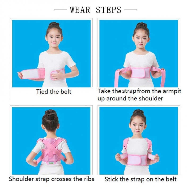 Đai chỉnh dáng đeo lưng chống gù cột sống tiện lợi cho trẻ em