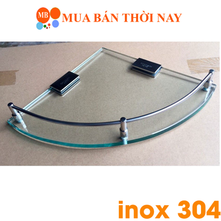 Kệ Góc Kiếng Cường Lực Pát Inox 304 KG 03