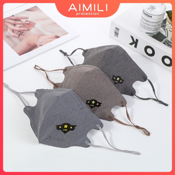 Khẩu Trang cotton 3 Lớp Chống Bụi Thoáng Khí Có Thể Tái Sử Dụng