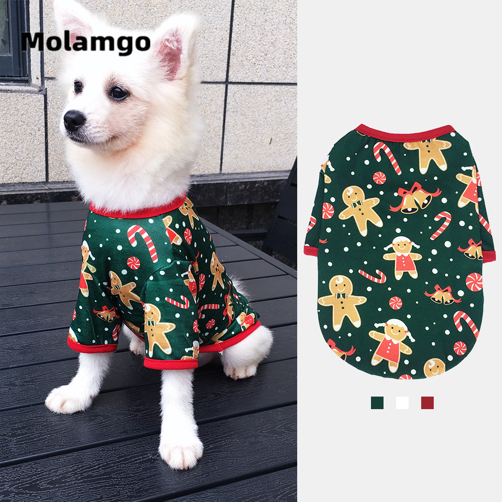 Áo Họa Tiết Giáng Sinh Dễ Thương Cho Thú Cưng