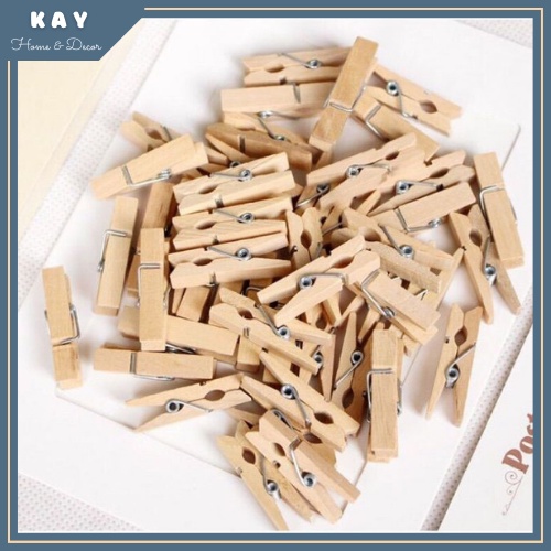 Kẹp Gỗ Treo Ảnh Màu Trang Trí