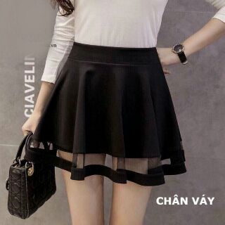 Combo chân váy phối lưới