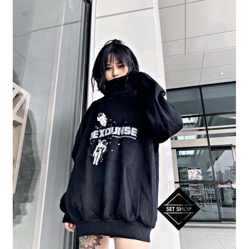 Áo hoodie DEXOUNSE cổ cao