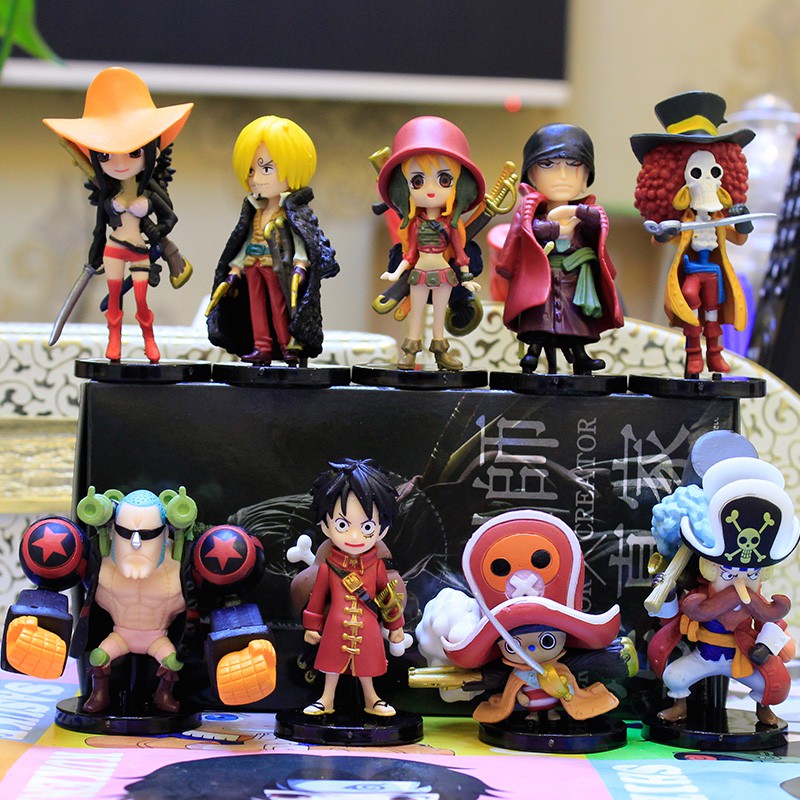 Mô hình Set băng hải tặng Mũ rơm ( one piece )  hàng chính hãng siêu đẹp