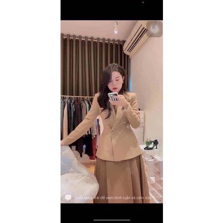 Áo blazer zara new tag màu vàng mustad