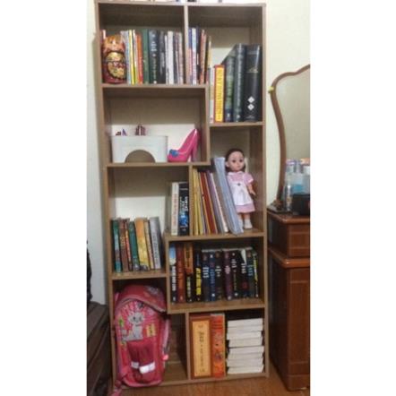 [FREESHIP] Kệ Sách Gỗ Chữ U, màu gỗ và màu trắng chất gỗ MDF ván dày 12mm, kích thước 140 x 60 cm