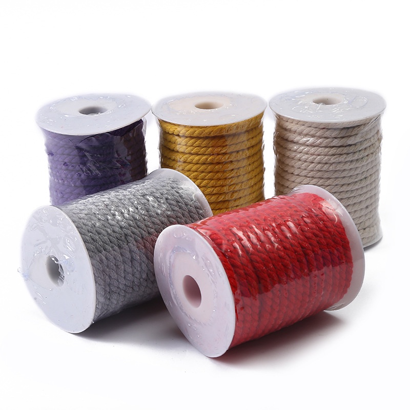 Dây thừng màu 5mm x 25 mét trang trí, handmade, decor, dây treo kệ