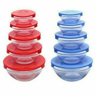 bộ thố thủy tinh 5 món