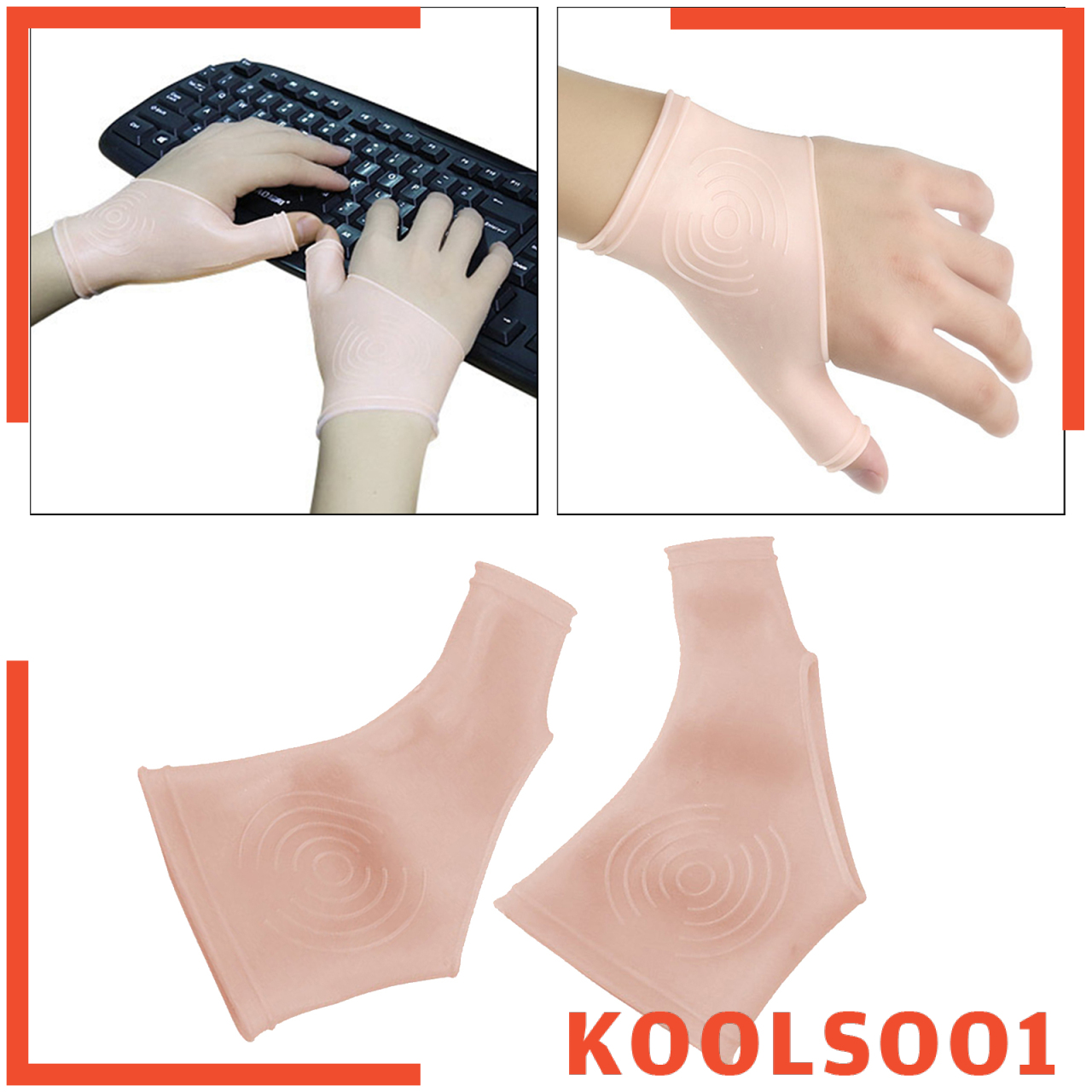 Koolsoo1 Miếng Silicone Bảo Vệ Ngón Tay Cái Và Ngón Cái Giảm Đau