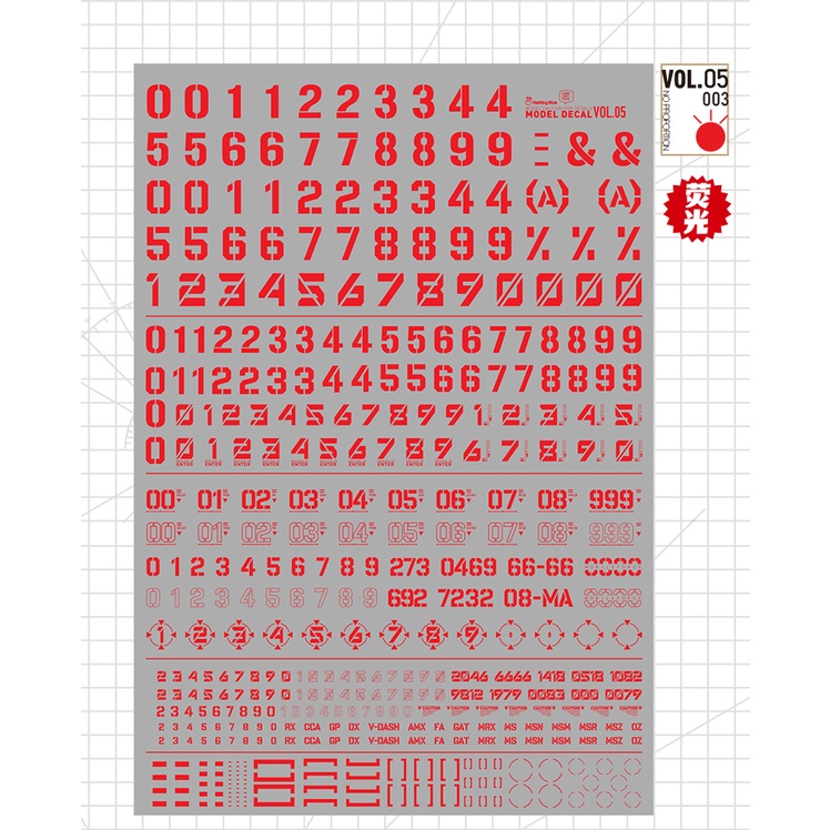 Decal nước Hobby Mio Custom Decal Vol.05