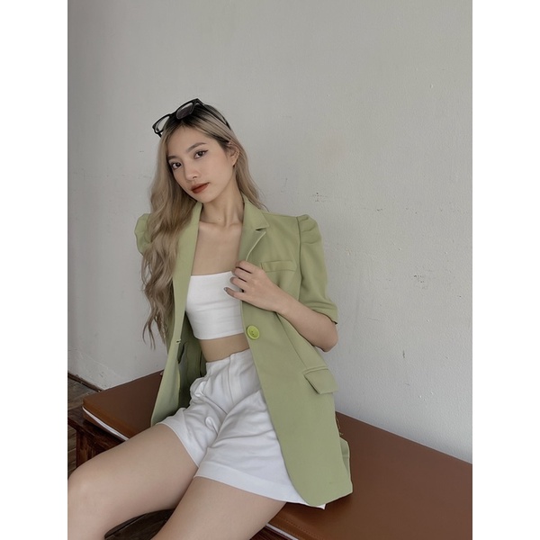 Áo Blazer tay bồng mùa hè Isipi
