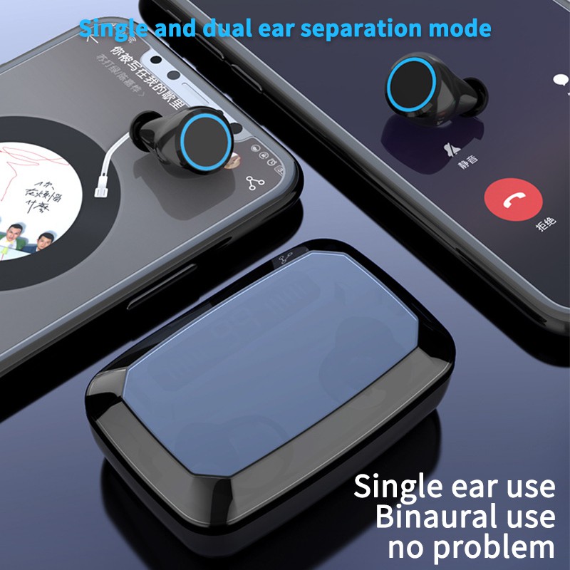 NBX M11 Bluetooth headset 5.0 touch wireless binaural with LED display digital display