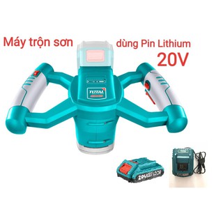 Máy trộn sơn dùng pin lithium 20v total tmxli2001 kèm 1 pin và 1 sạc