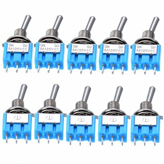 Set 10 Công Tắc Gạt On / On 2 Vị Trí AC 125V / 3A