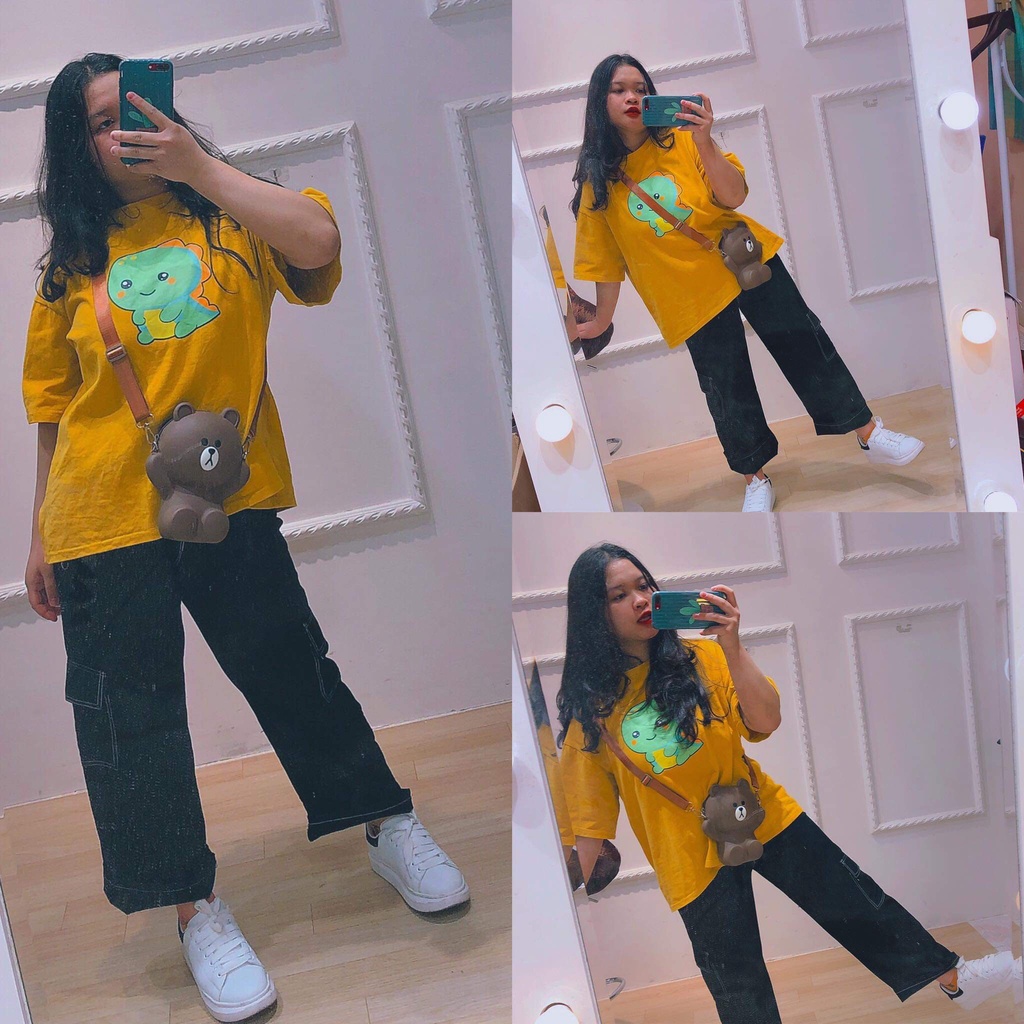 Quần suông gân chỉ giả jean nam nữ ống rộng Unisex 2 túi hộp chất thái chéo có ảnh thật và video M.Store