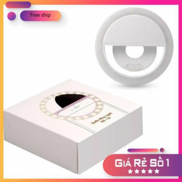 Selfie ring light PK-12 - Đèn led hỗ trợ chụp ảnh