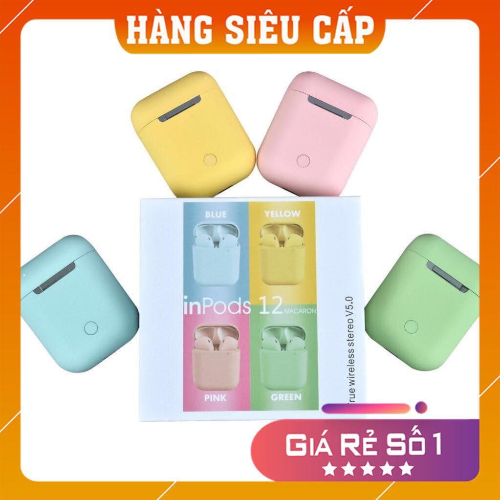 Tai Nghe Không Dây Hoàn Toàn Inpods I12, Tai Nghe TWS Cực Đẹp 2020