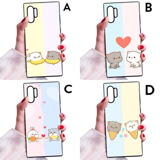 ỐP LƯNG SAMSUNG NOTE 10 PLUS HÌNH NỀN COUPLE HAI BÉ MÈO CON XINH XẮN