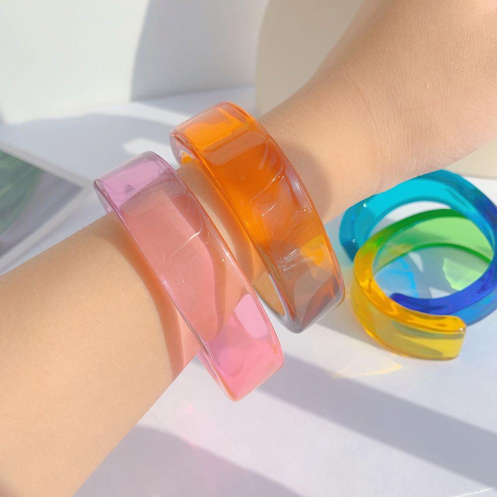 Vòng Đeo Tay Dạng Hở Màu Gradient Thời Trang Dành Cho Nữ