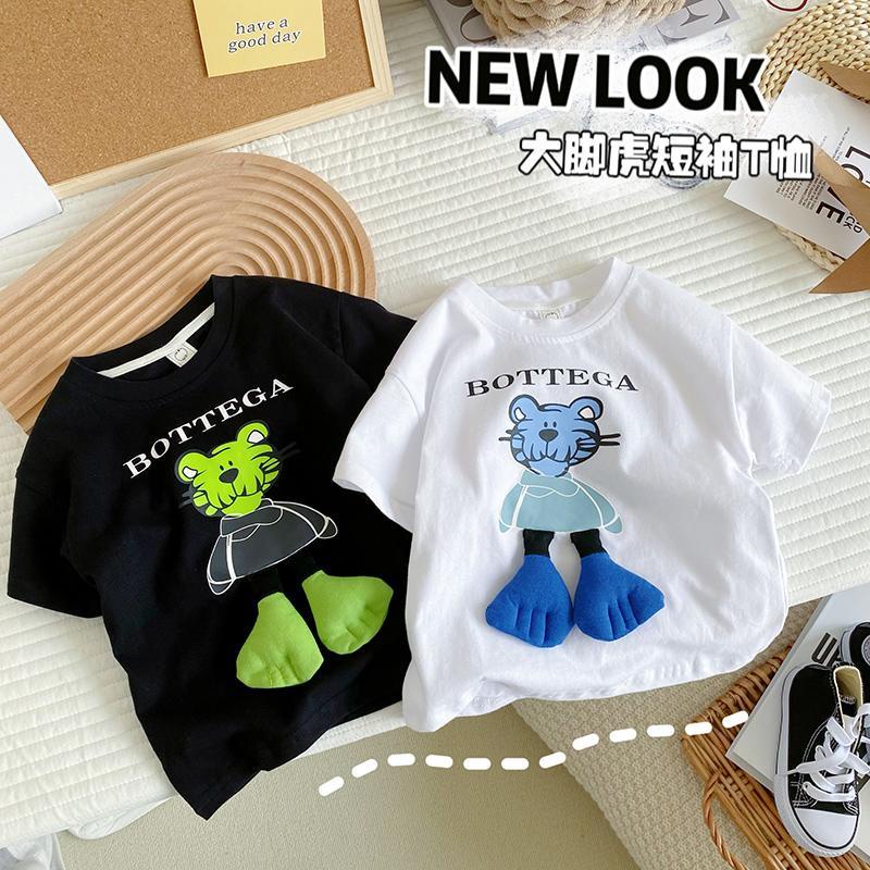 Áo Thun Cotton Ngắn Tay Thiết Kế Mới Năng Động Thời Trang Mùa Hè Dành Cho Bé