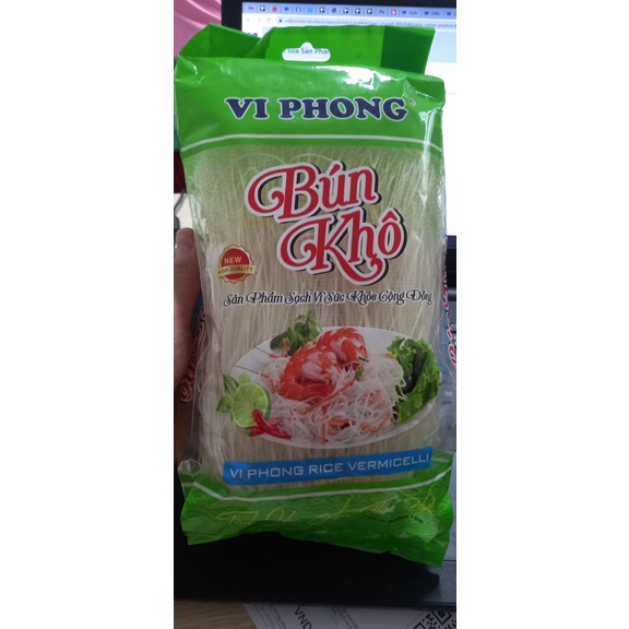 [SenXanh Emart] Bún khô sạch Vi Phong - 500G - 100% tinh bột gạo